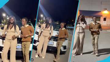 Afua Asantewaa Singathon 'forces' her shy husband to join the Medikal Shoulder dance challege