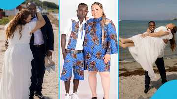 Patapaa's ex-wife remarries weeks after their divorce, lovely wedding photos emerge