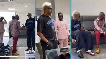 Basketmouth and Prophet Ogyaba spotted shopping at businessman Nana Sarfo's luxury boutique