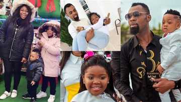 Fresh photos of Rev. Obofour flaunting his wife Ciara Antwi and beautiful kids pop up