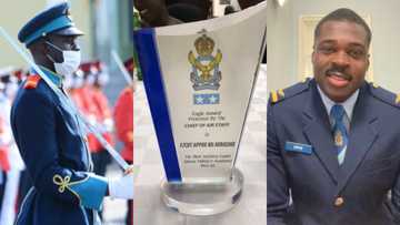 Pope John SHS celebrates past student for emerging as best Airforce Cadet from Ghana Military Academy