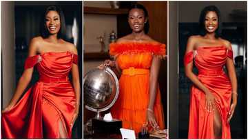 Natalie Fort: 4 times pretty GHOne TV presenter rocked elegant red dresses with bare necks