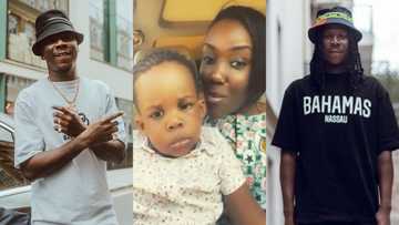 Swag God - Photos of Stonebwoy's son looking all-grown and swagging like dad in sporty look excites fans