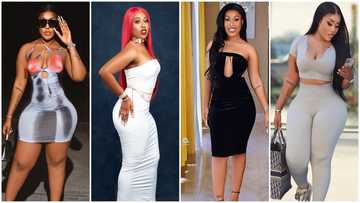 10 old photos of Fantana pop up showing her transformation from a slim girl in 2019 to a curvaceous lady now