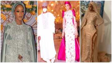 Yusuf Buhari's Wedding: Zahra Ado Bayero's Looks Spelt Royalty in All Her Beautiful Bridal Outfits