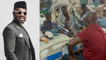 Osebo travels 12hrs from Accra to Wenchi to meet and donate Ghc5k to 11-year-old GH girl suffering from bone cancer