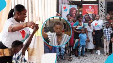 Emelia Brobbey donates GH¢20,000 cash and food items to physically challenged women and children
