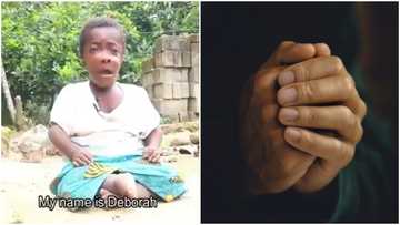 Ghanaian lady who crawls on her behind begs for help in video: "I have no one to look up to"