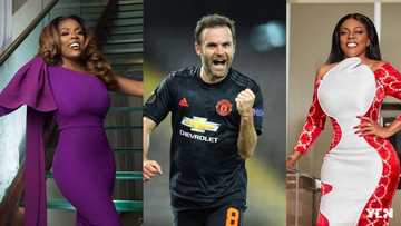 Nana Aba Anamoah goes emotional as Man Utd star Juan Mata surprises her on her birthday (video)