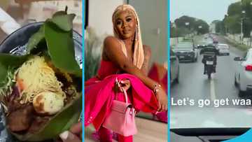 Salma Mumin uses a police officer to buy waakye, videos spark outrage: "Clout chaser"