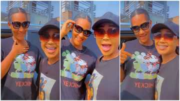 "You're beautiful papa": Akuapem Poloo awestruck as she meets lovely wife for the 1st time, shouts in video