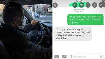 Uber driver gets exposed for eating customer's Sallah food, people react