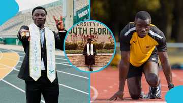 Abdul Rasheed Saminu: Ghanaian sprinter graduates with BSc in Communication from US university