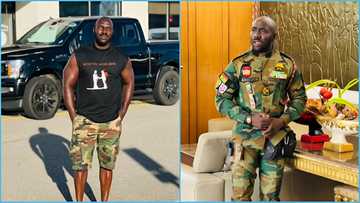 Celebrity Ghanaian soldier opens up on plans to become a lawyer in US: "I will go to school"