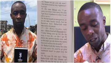 Man translates English Bible to Pidgin; reads out verses in viral video
