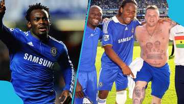 Michael Essien Reacts After Chelsea Fan Tattooed Him and Ex Teammates on Body