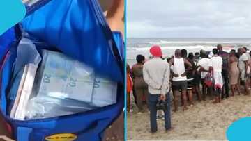 Beachgoers in Sicily find Gh₵1.1 million in cash washed ashore, video