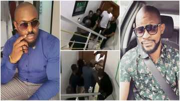 Jim Iyke 'disciplines' Uche Maduagwu days after viral name-calling incident