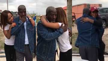 Fathers Day: Man drops tears of joy as daughters surprise him with new car on Fathers Day