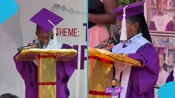 “Next sanitation minister”: Medikal's daughter steals the show with brilliant graduation presentation, video