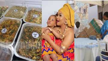 Video of Baby Maxin’s gargantuan 3rd birthday party in school drops online; new fridge, giant cake, others