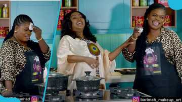 Oheneni Adazoa slams McBrown's makeup artist for messing up her face, cleans it off as actress laughs, video