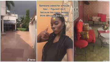 Woman flaunts her 2 gorgeous mansions to prove that Africans don't live in huts