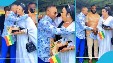 Agradaa embraces and shakes hands with Owusu Bempah at event amid their longstanding feud, video