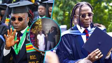 Stonebwoy's sisters present touching gift after his GIMPA graduation