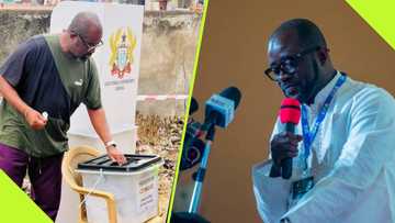 Election 2024: Ghana FA President Kurt Okraku Casts Vote in Accra