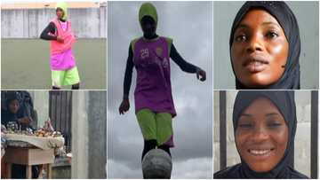 Meet skillful female footballer who sells Kola Nut and Bitter Kola, Her Video Warms Hearts Online