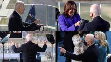 Joe Biden appears to be wearing bulletproof vest during highly guarded inauguration ceremony