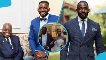Former presidential staffer Jake Obeng-Bediako weds his fiancee in extravagant London wedding, video