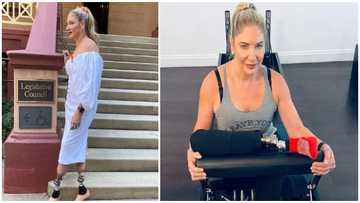 Australian lady who lost legs due to mosquito bites in Africa says she's still happy about her visit