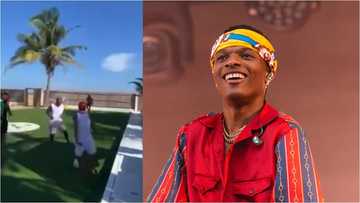 Nigerian Music Sensation Wizkid Spotted Throwing Ozil-Like Pass During Street Football Game