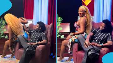 Fans react strongly as Wendy Shay and Lasmid meet at Rapperholic after awkward moment, video