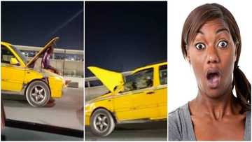 Video of boy fixing faulty car while it was moving in traffic stirs massive reactions