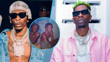 Shatta Wale's old photo pops up, Woman narrates story of her husband and the artiste