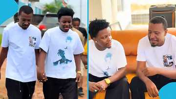 Ghana music Legend Okomfour Kwadee in high spirits after heart-warming interaction with Lasmid