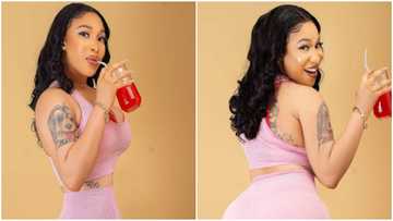 Wahala for photoshop: Mixed reactions as Tonto Dikeh puts body on display, shows off flawless skin and curves