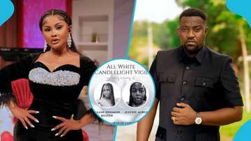 Nana Ama McBrown and John Dumelo attend vigil for East Legon accident victims, videos