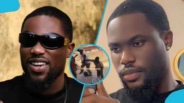 Ghanaians react as influencer Ekow Black caught on video appearing to assault girlfriend