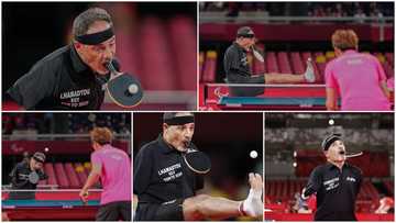 Skilled Without Hands, man plays table tennis with his mouth during competition, photos stir reactions