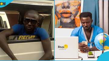 Ghanaian man who worked as a trotro driver flaunts transformation, photos inspire hope