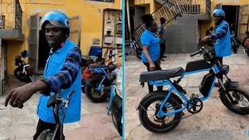 Ghanaian man who works as a dispatch rider opens up about his job: "I make GH¢2,000 a week"
