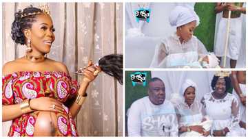 Mzbel holds private outdooring ceremony, leaked photos capture traditionalists at the event, peeps react