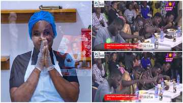 Ghanaians use Chef Faila's GWR cook-a-thon food in an eating contest to win money, video goes viral