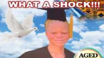 Residents of Kadjebi troop to watch obituary poster of an albino for the first time