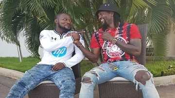 Funny Face finally reacts to gay rumours between him and Adebayor