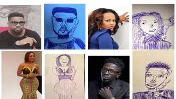 This is how your favorite celebrity would look on paper according to an artist (Photos)